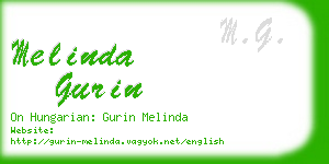 melinda gurin business card